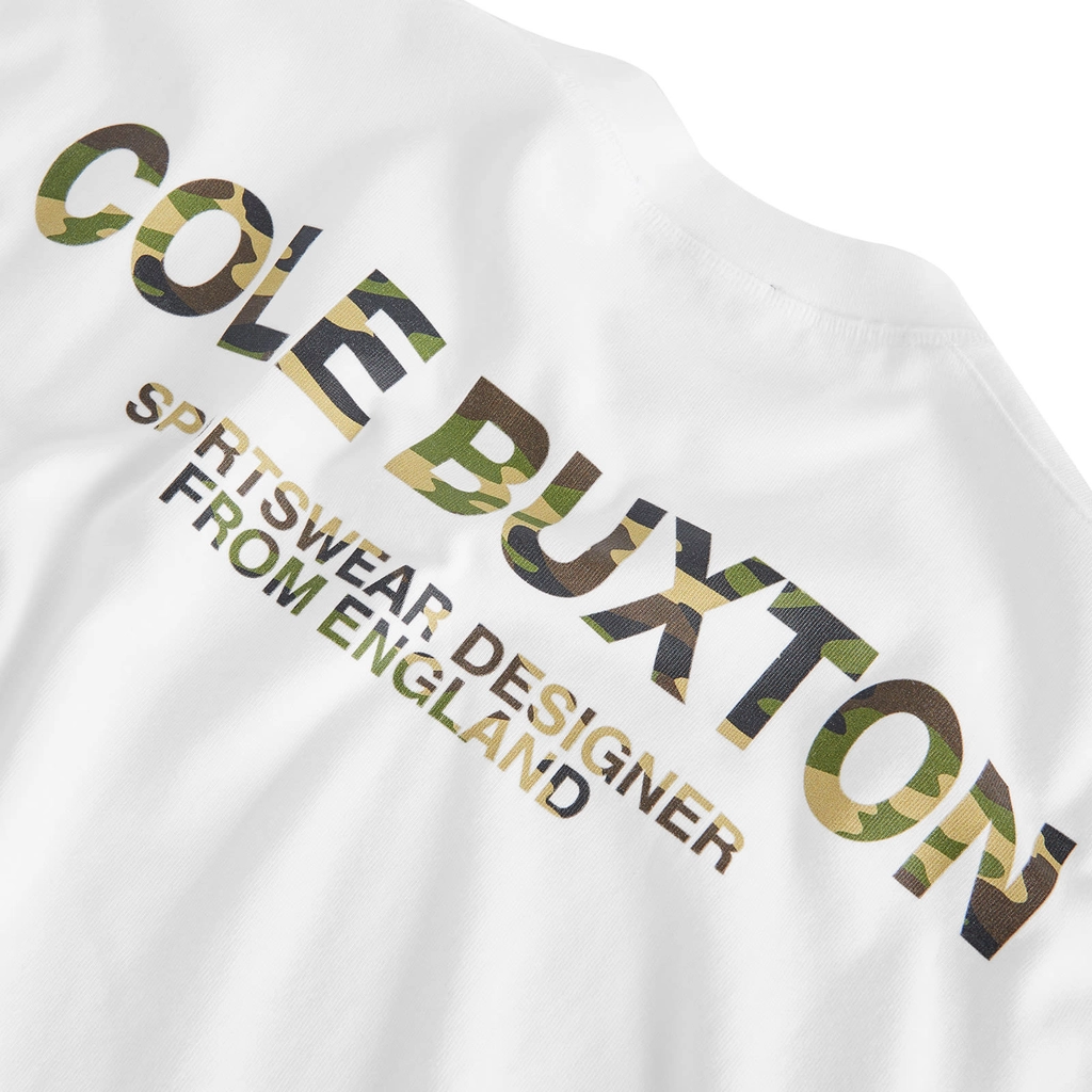Cole Buxton END. x  Camo Sportswear T-Shirt Vintage White